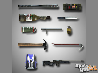 Pack de Armas do GTA 5 para GTA San Andreas